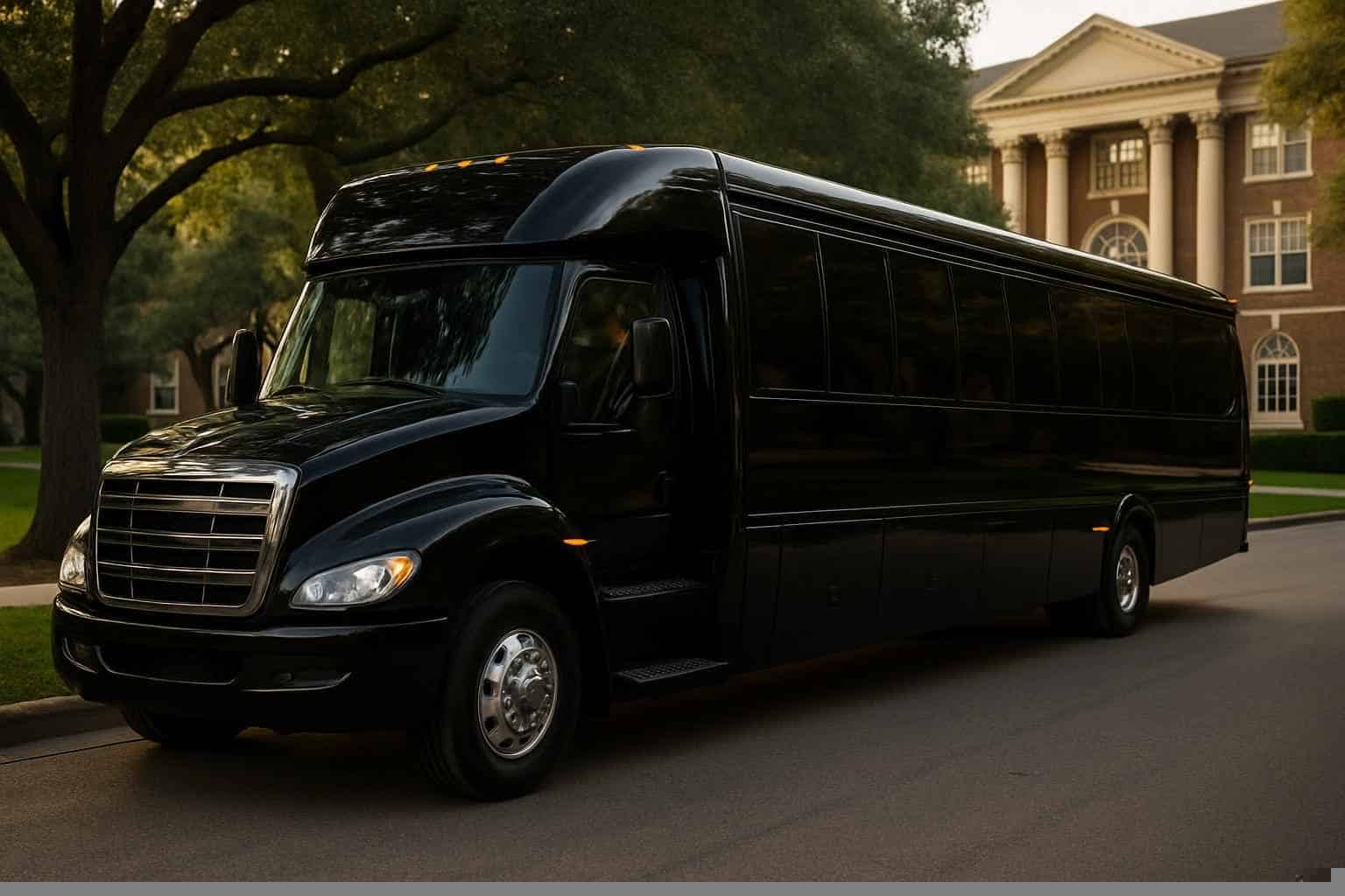 Black Party Bus Rental Near Me University Park TX