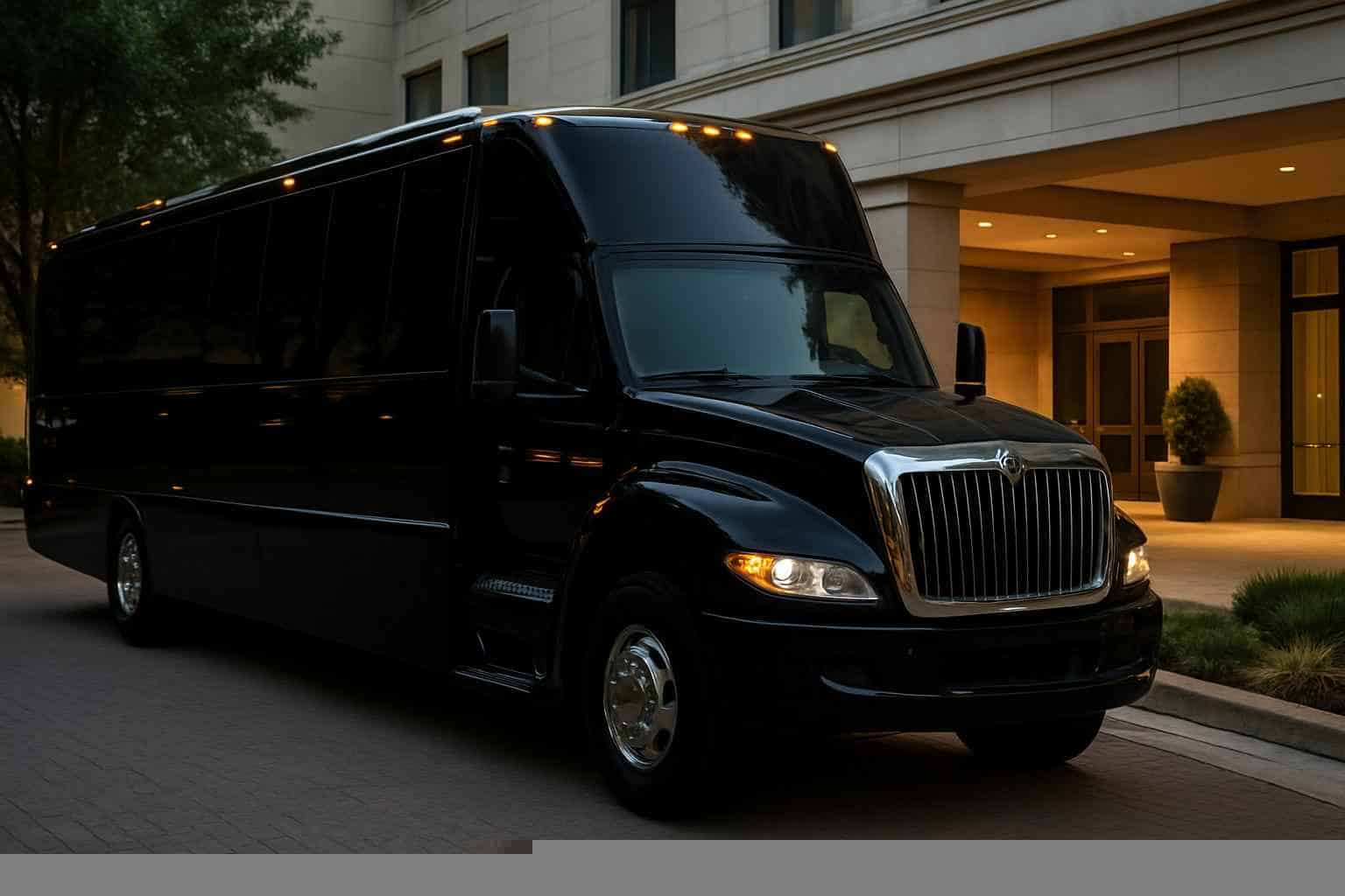 Black Party Bus Rental Prices in Coppell TX