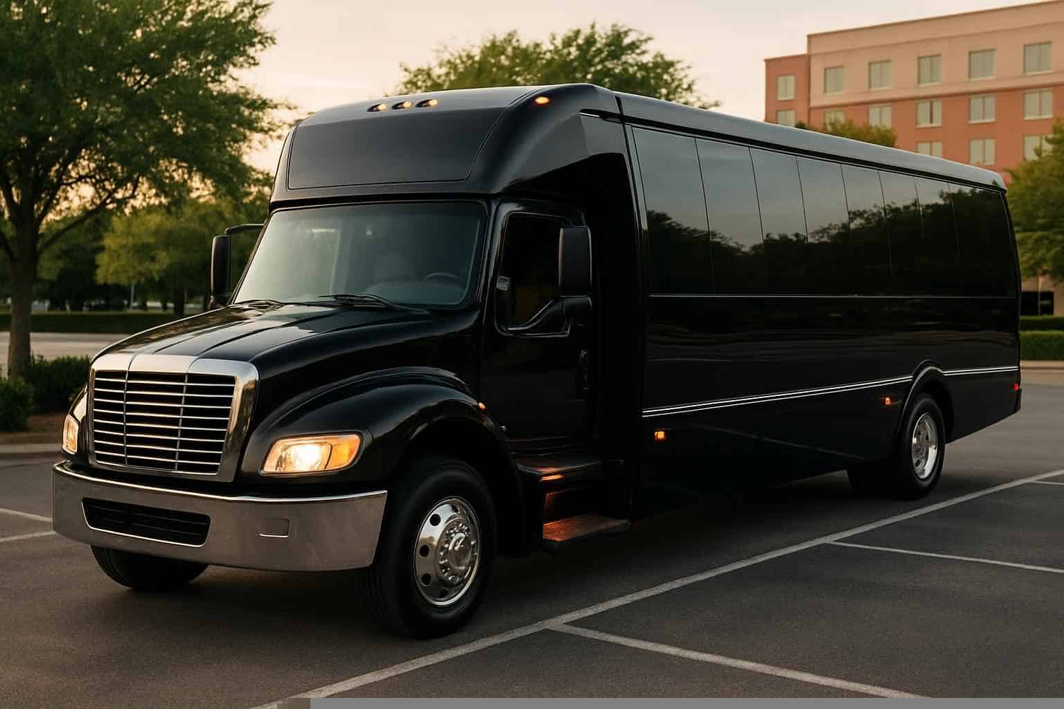 Black Party Bus Rental Prices in Richardson TX