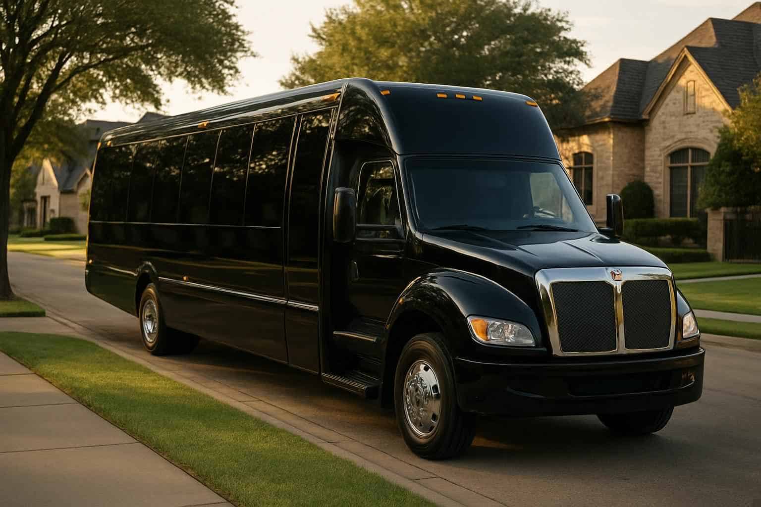 Black Party Bus Rental Prices in Southlake TX