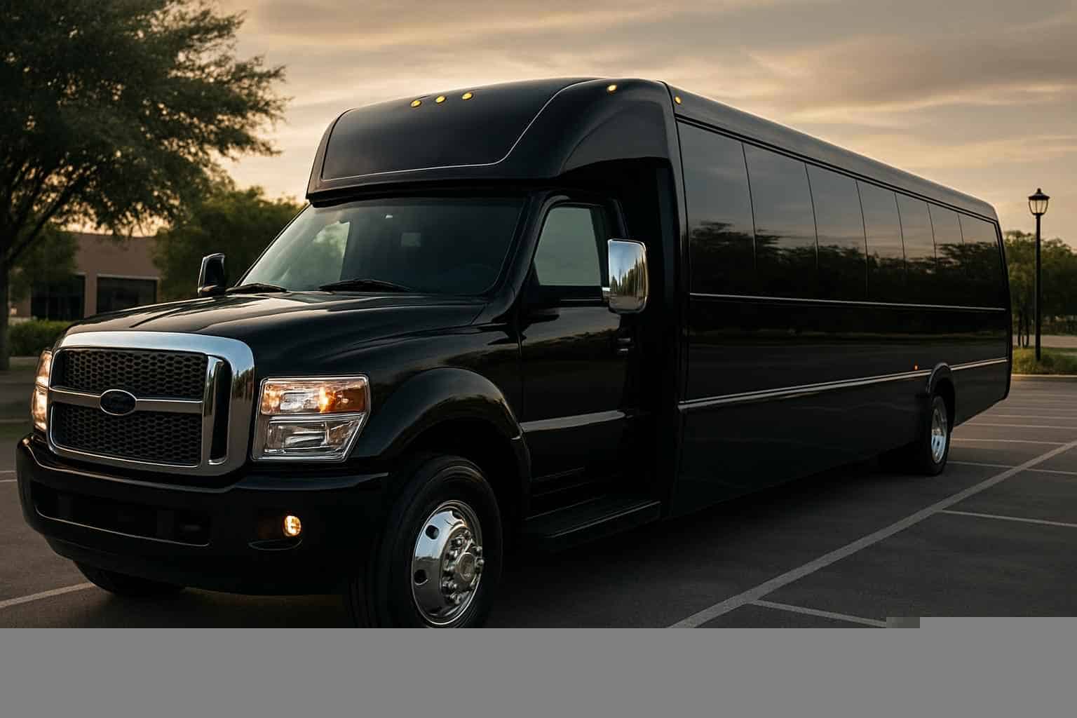 Black Party Bus Rental Prices in The Colony TX