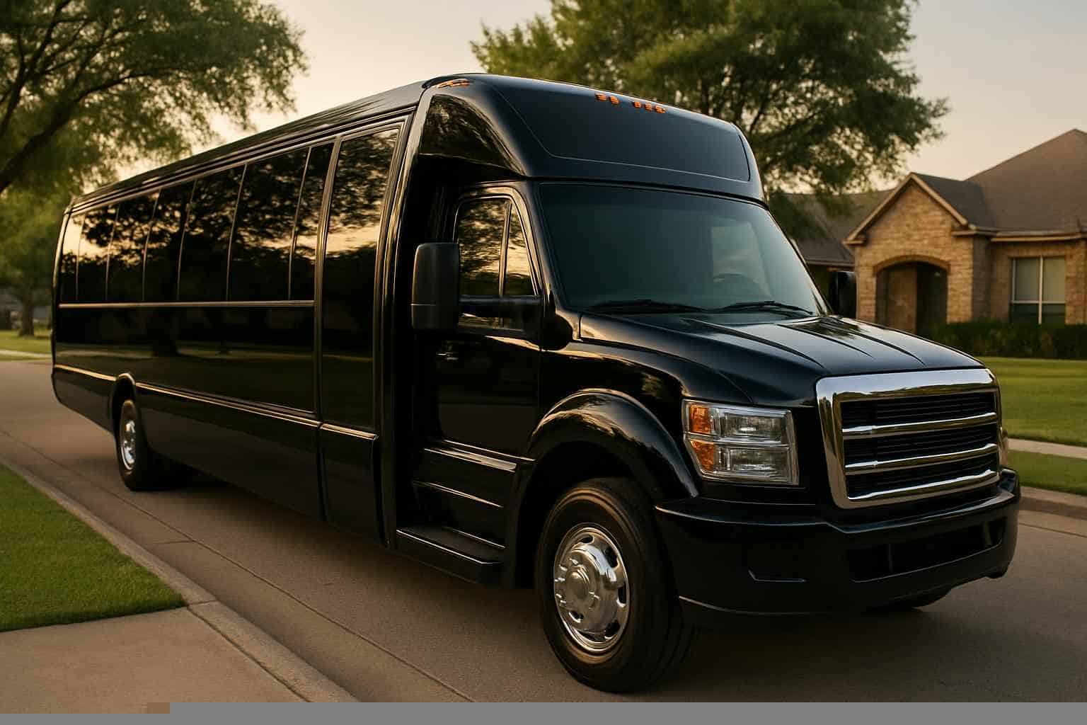 Black Party Bus Rental Services in Carrollton Texas