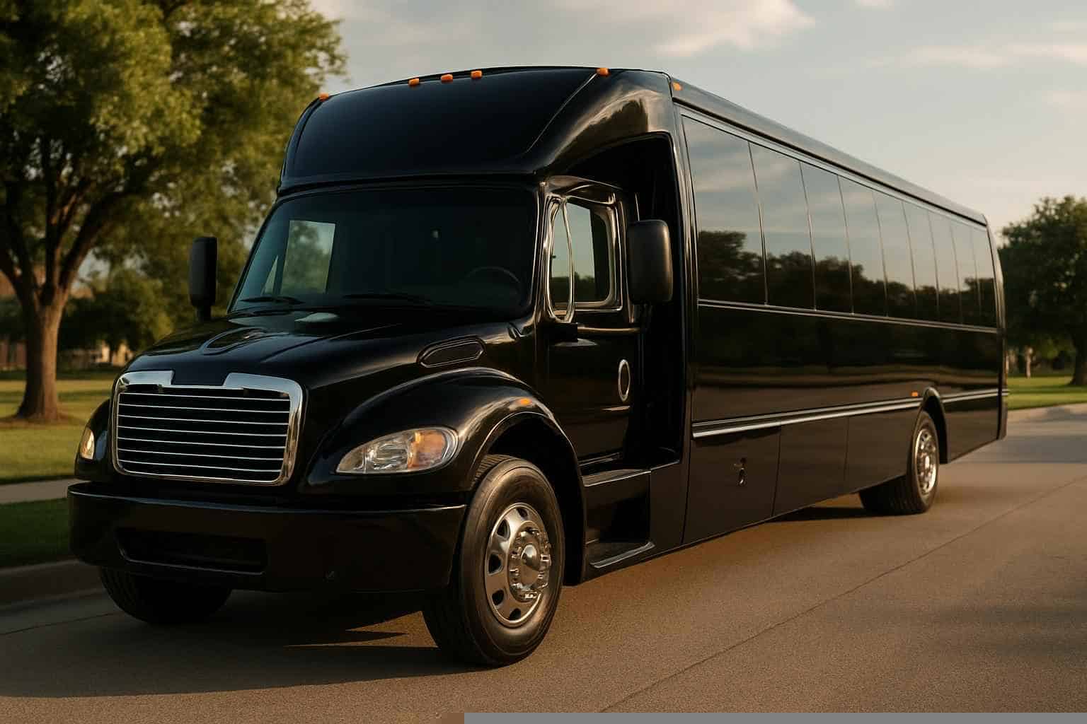 Black Party Bus Rental Services in Coppell Texas