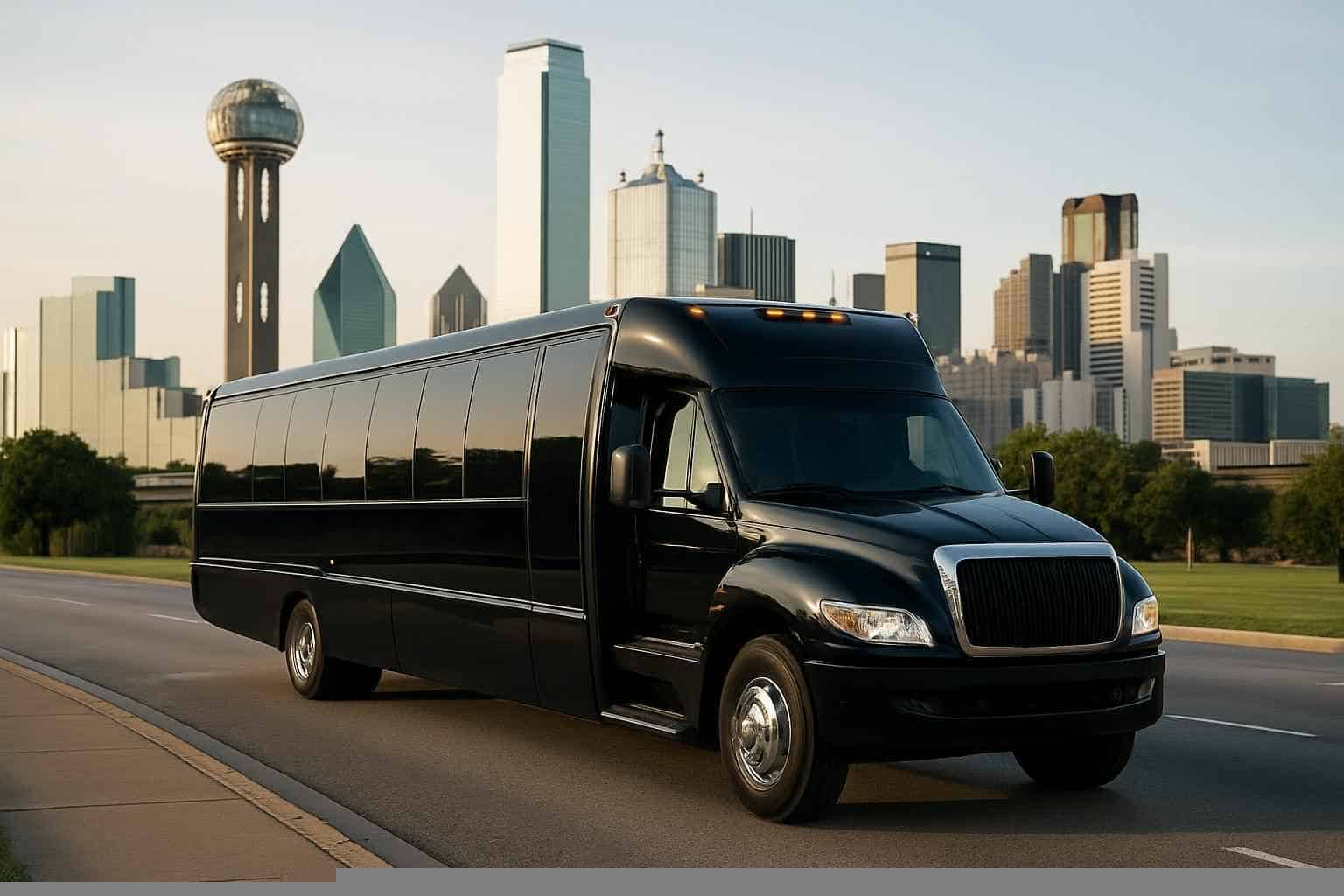 Black Party Bus Rental Services in Dallas Texas