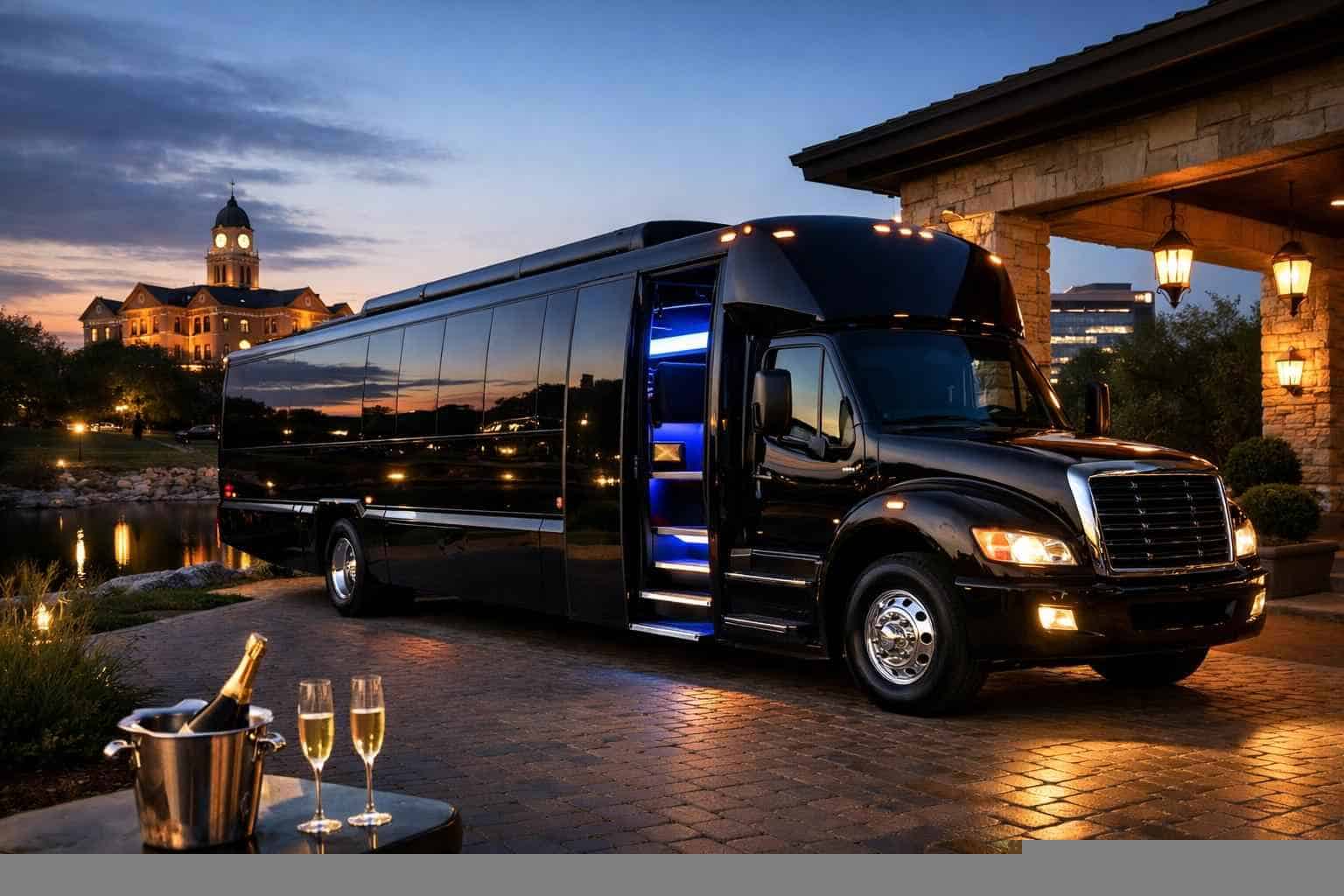 Black Party Bus Rental Services in McKinney Texas