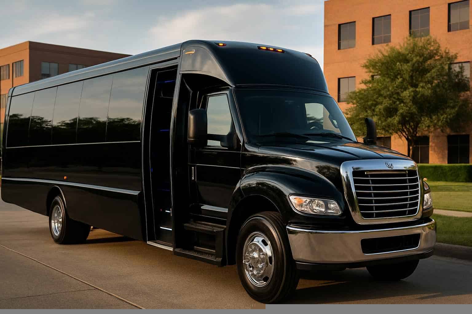 Black Party Bus Rental Services in Richardson Texas