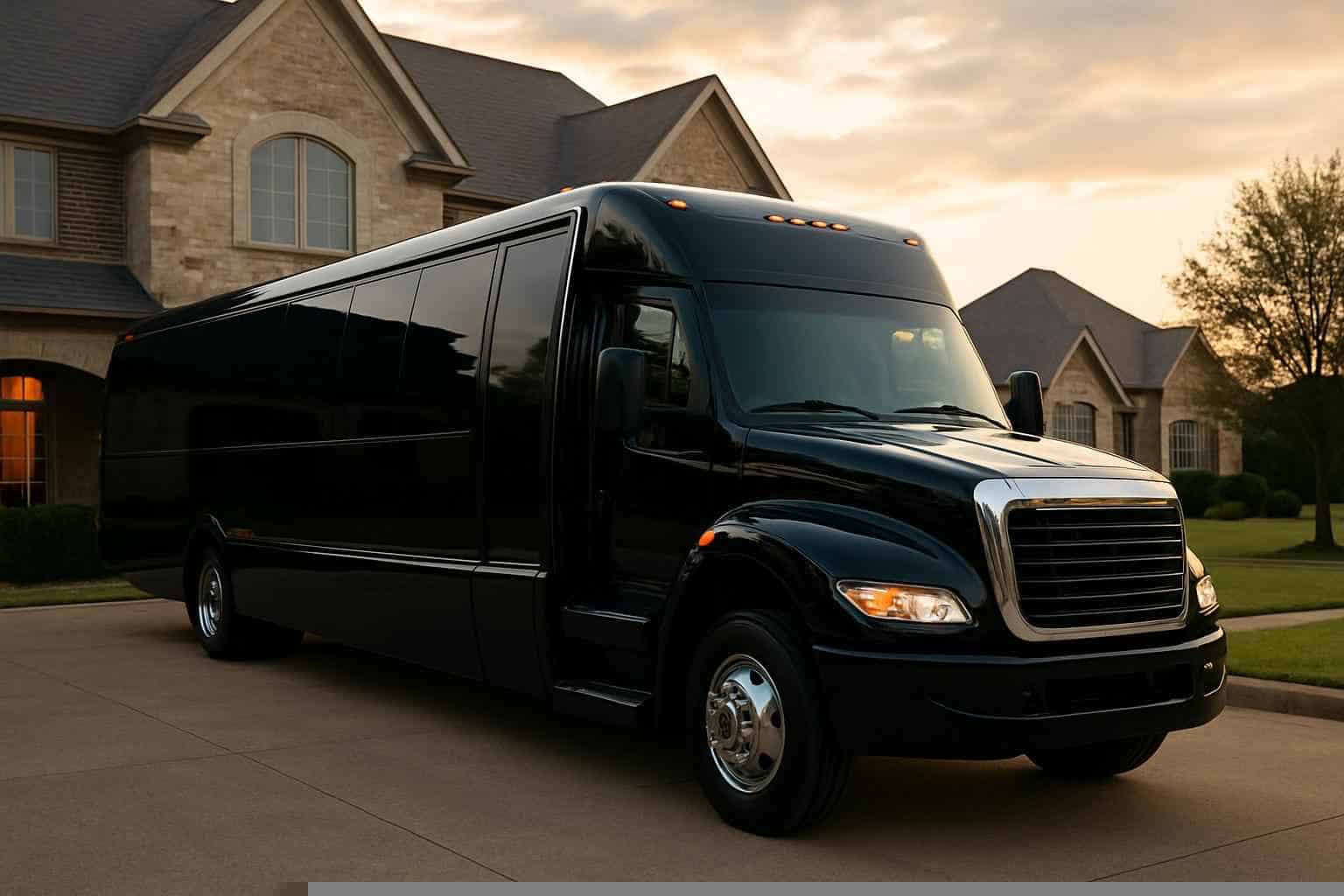Black Party Bus Rental Services in Southlake Texas