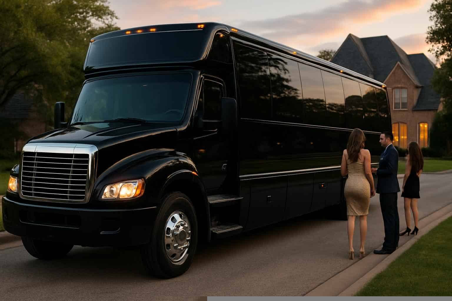 Black Party Bus Rental Southlake TX