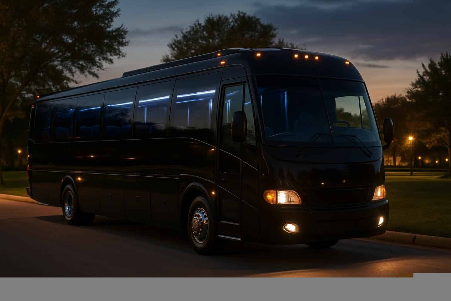 Black Party Bus Rental The Colony TX