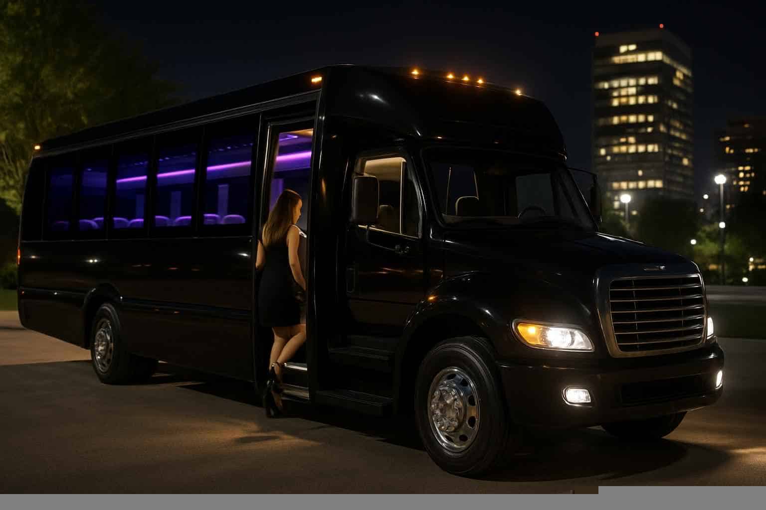 Black Party Bus Service Addison TX