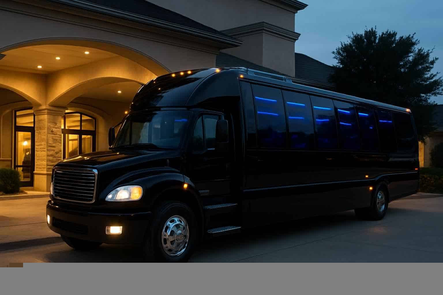 Black Party Bus Service Flower Mound TX
