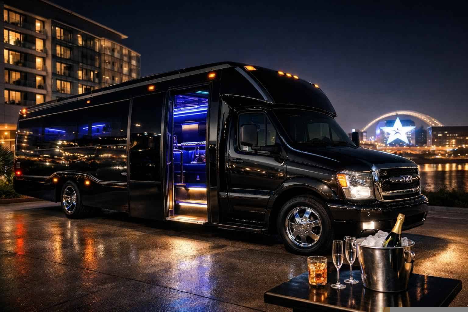 Black Party Bus Service Frisco TX