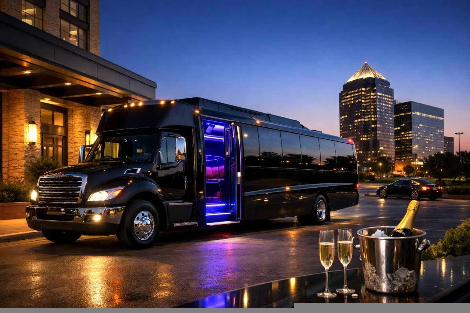 Black Party Bus Service Plano TX