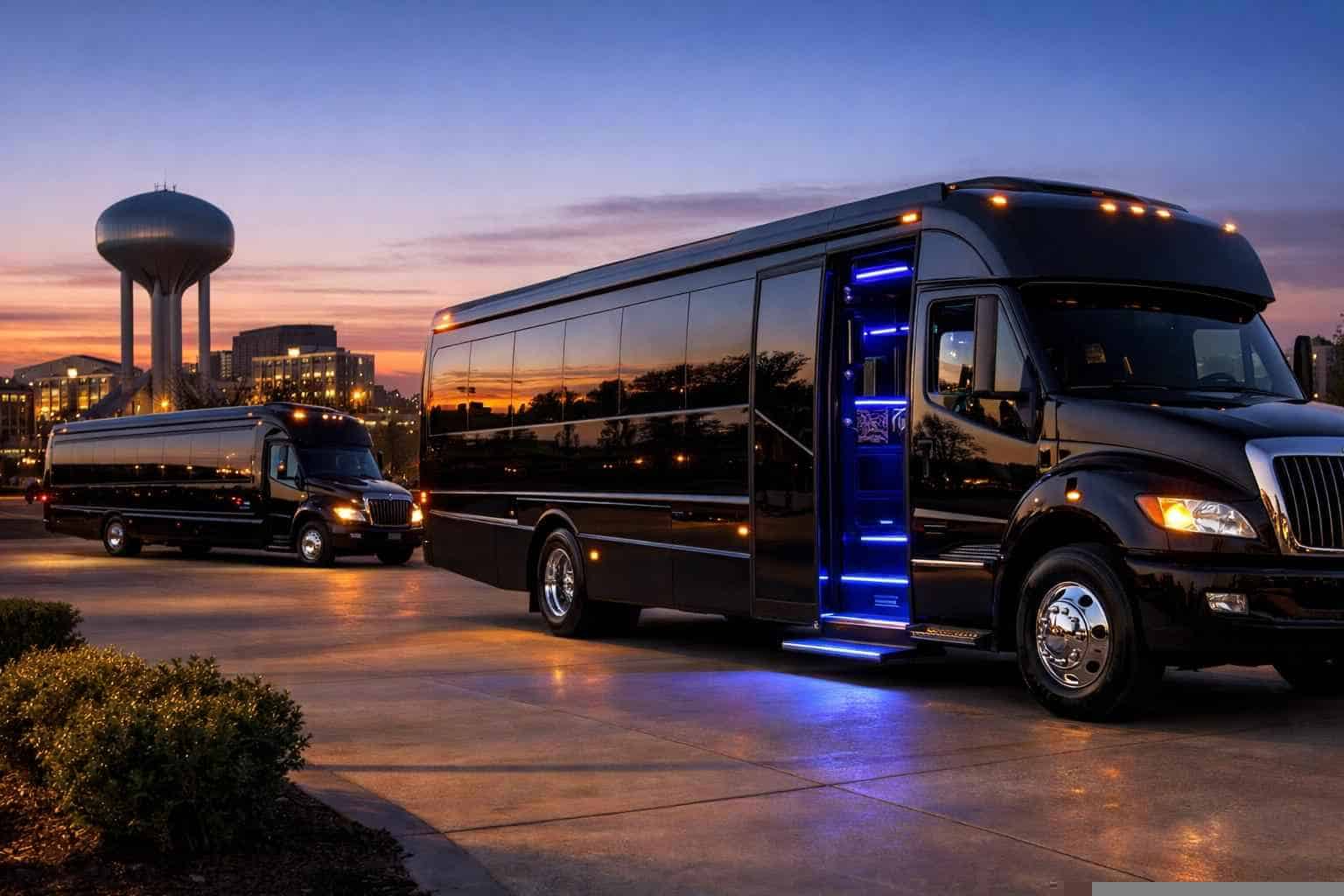 Black Party Buses in Allen Texas