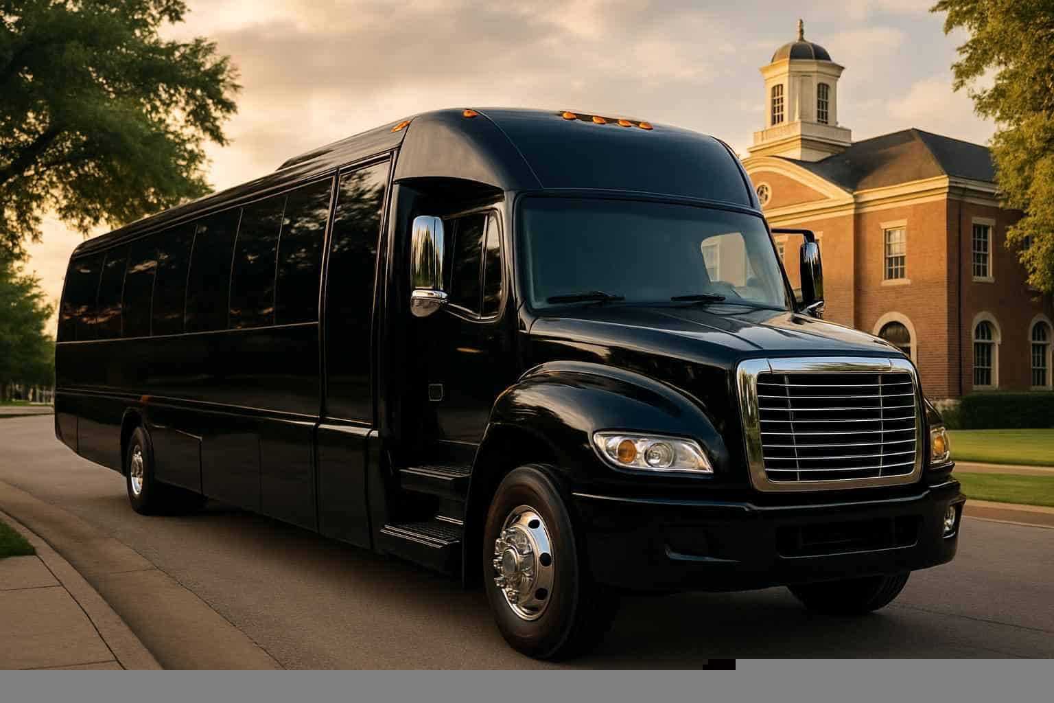 Black Party Buses in Farmers Branch Texas