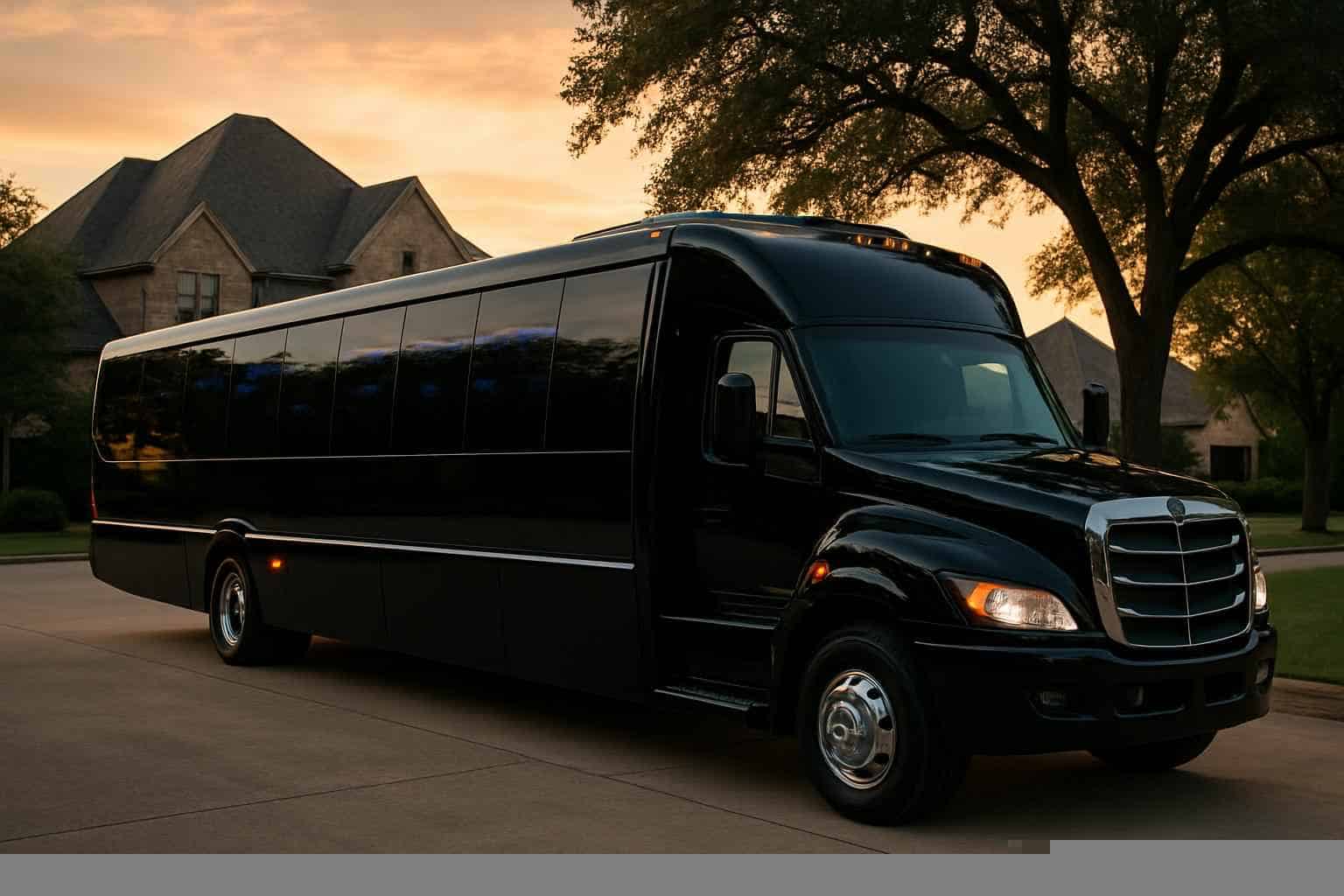 Black Party Buses in Flower Mound Texas