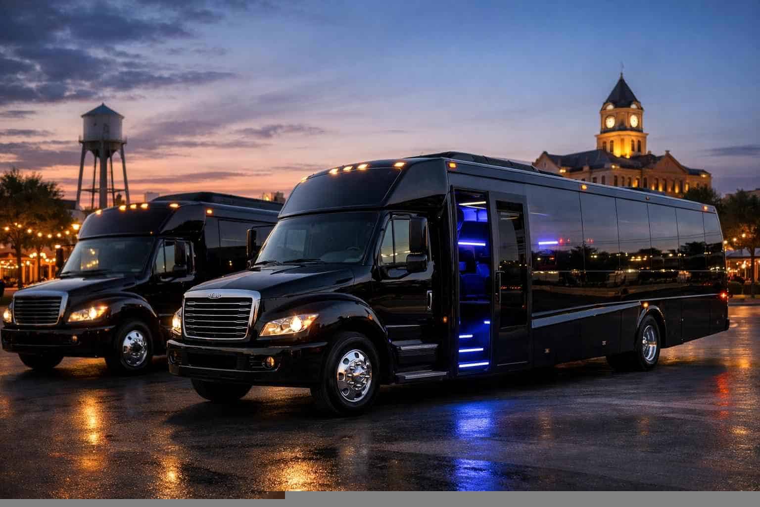 Black Party Buses in McKinney Texas