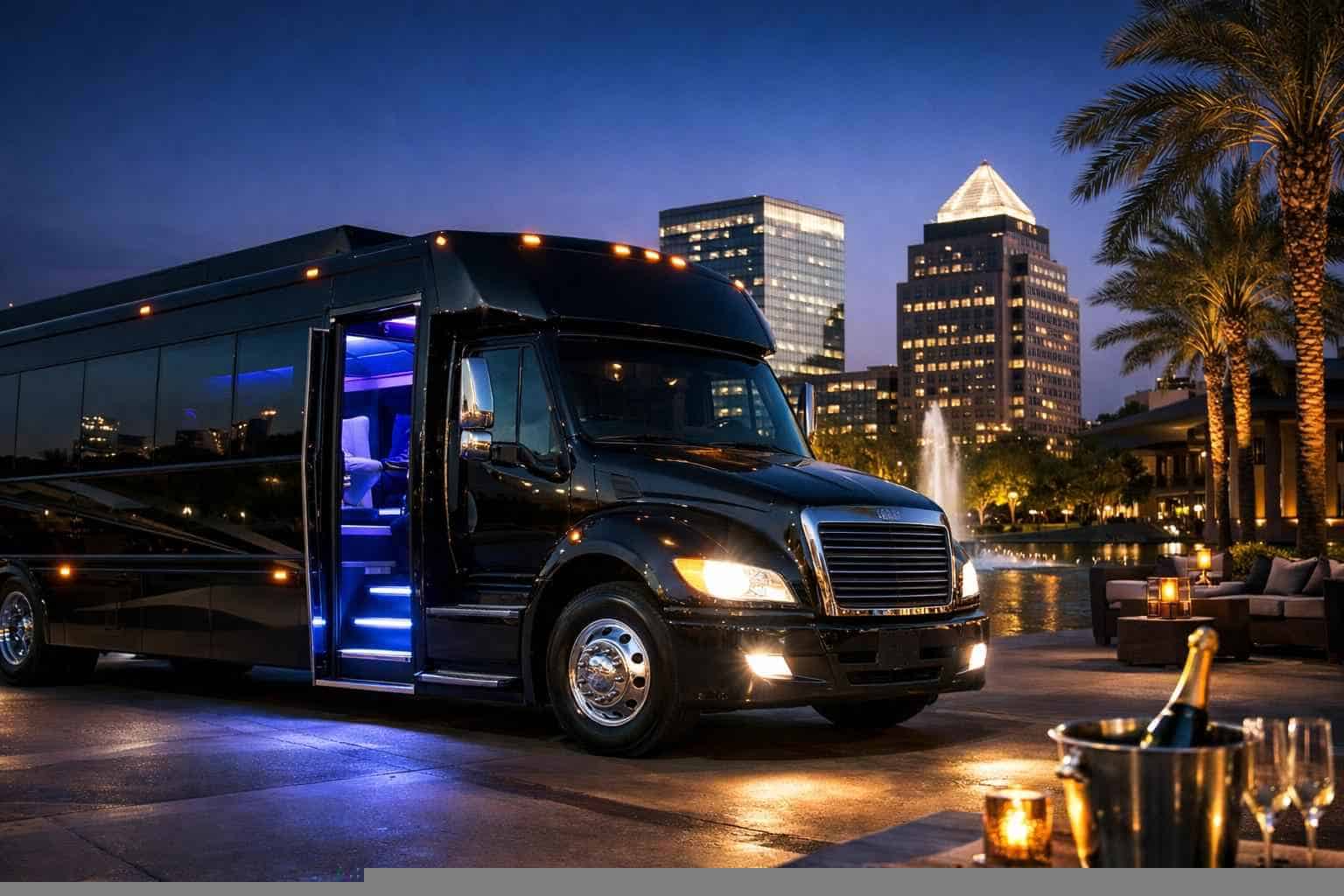 Black Party Buses in Plano Texas