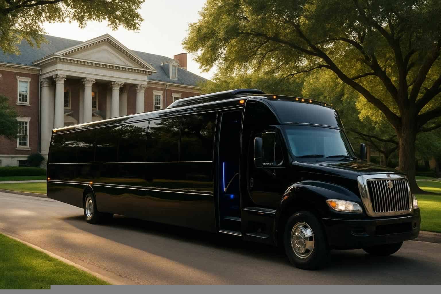 Black Party Buses in University Park Texas