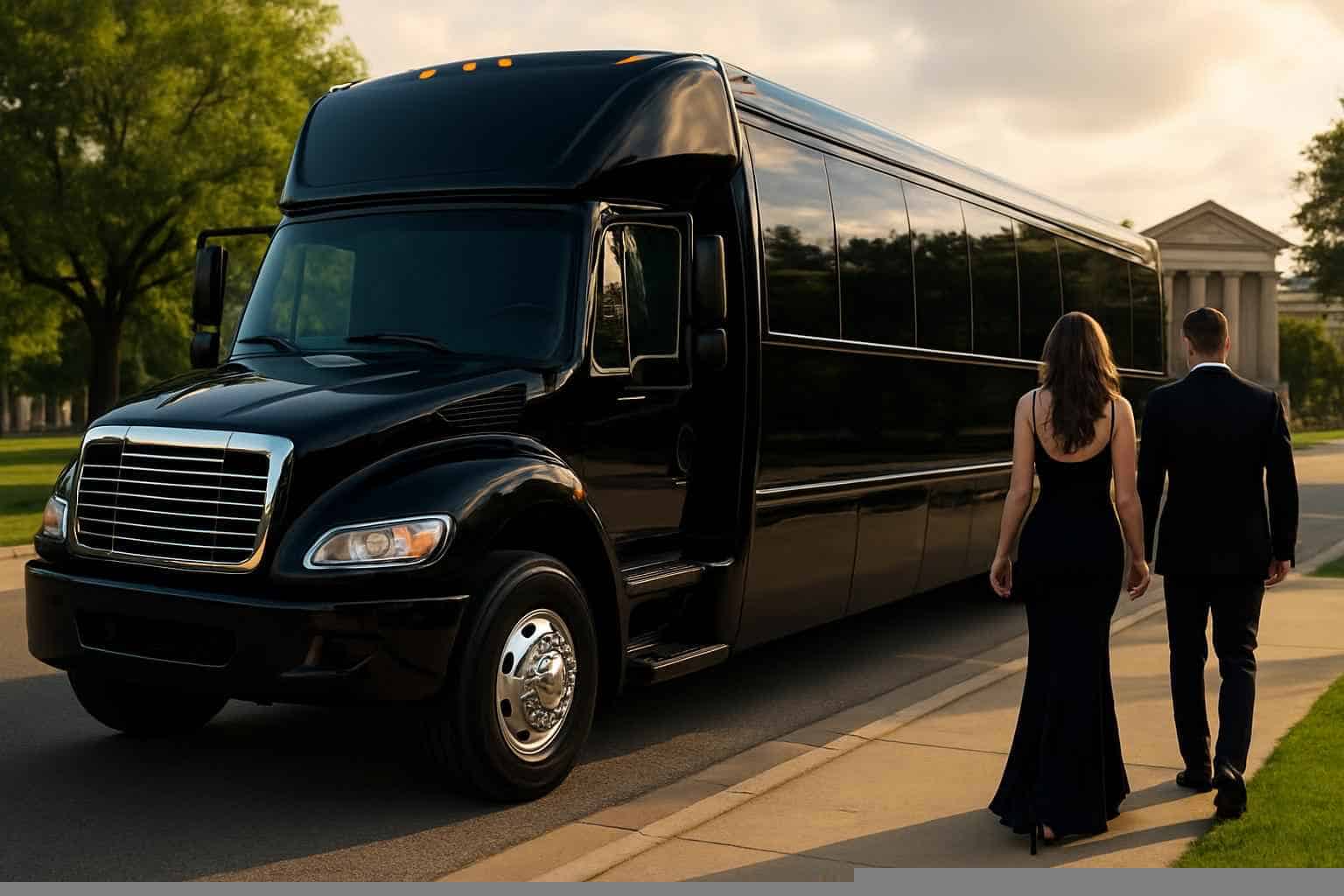 Carrollton Texas Black Party Bus Rental