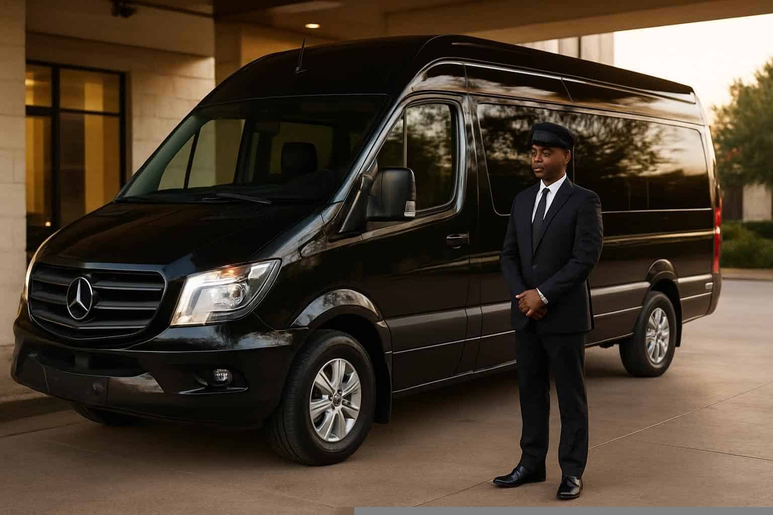 Carrollton Texas Passenger Van with Driver