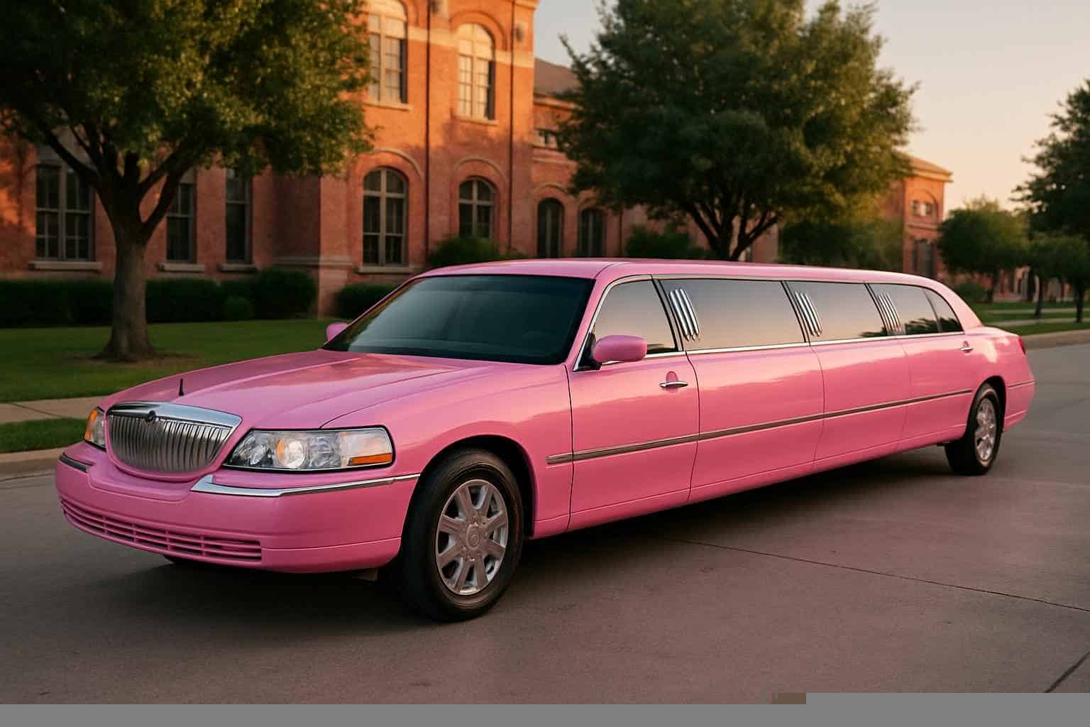 Carrollton Texas Pink Limo Rental