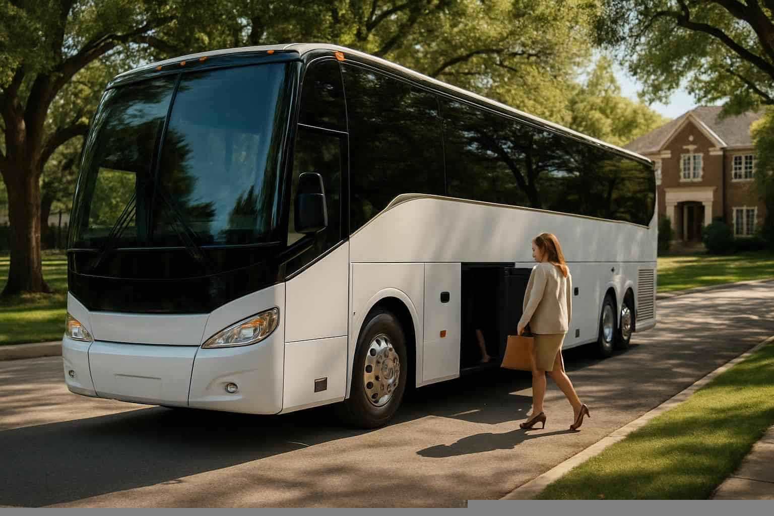 Charter Bus Rental Near Me Highland Park TX