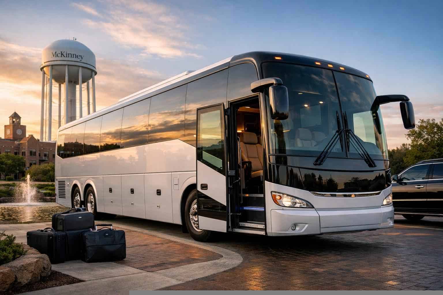 Charter Bus Rental Near Me McKinney TX