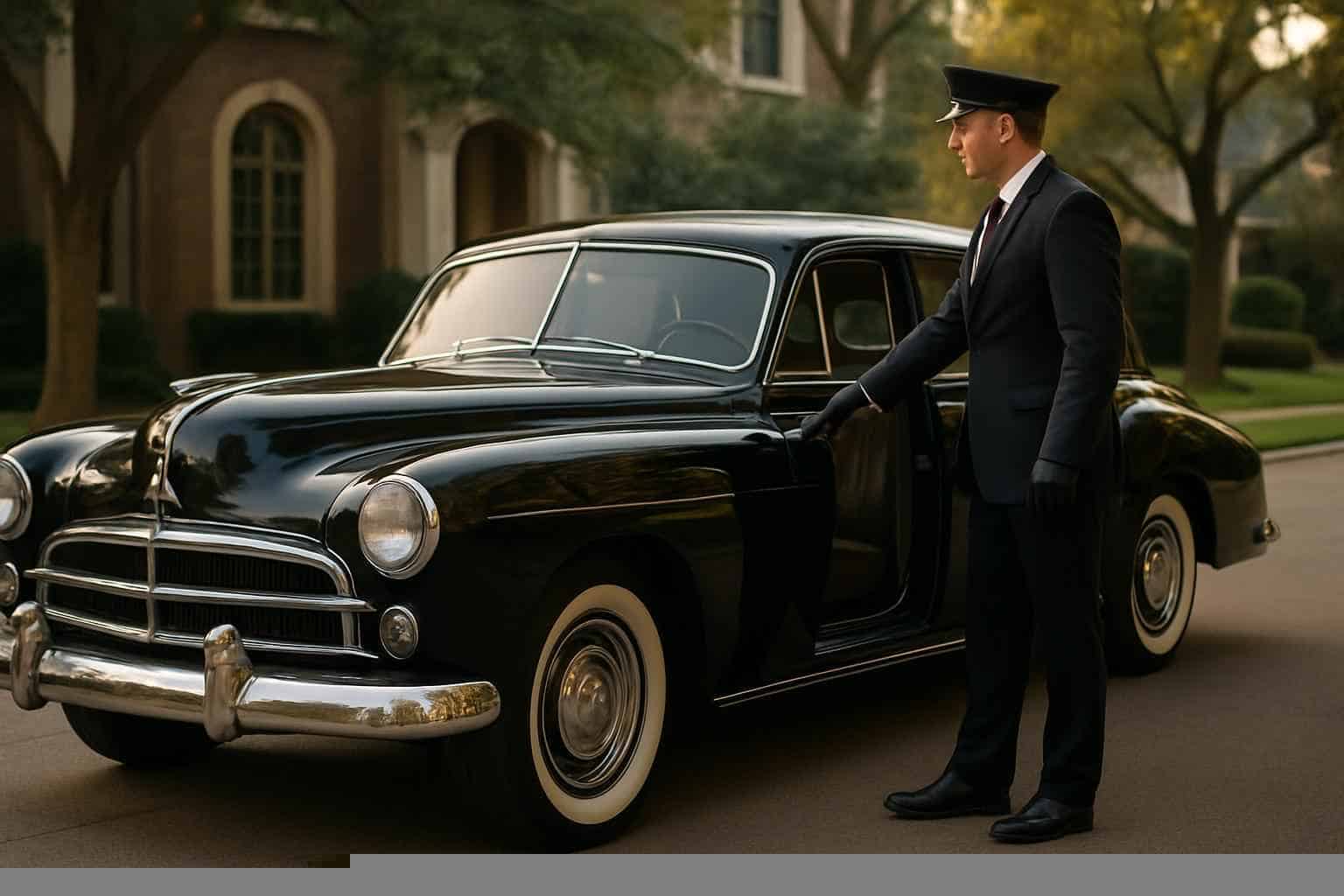Classic Car Chauffeur Service Near Me Highland Park TX