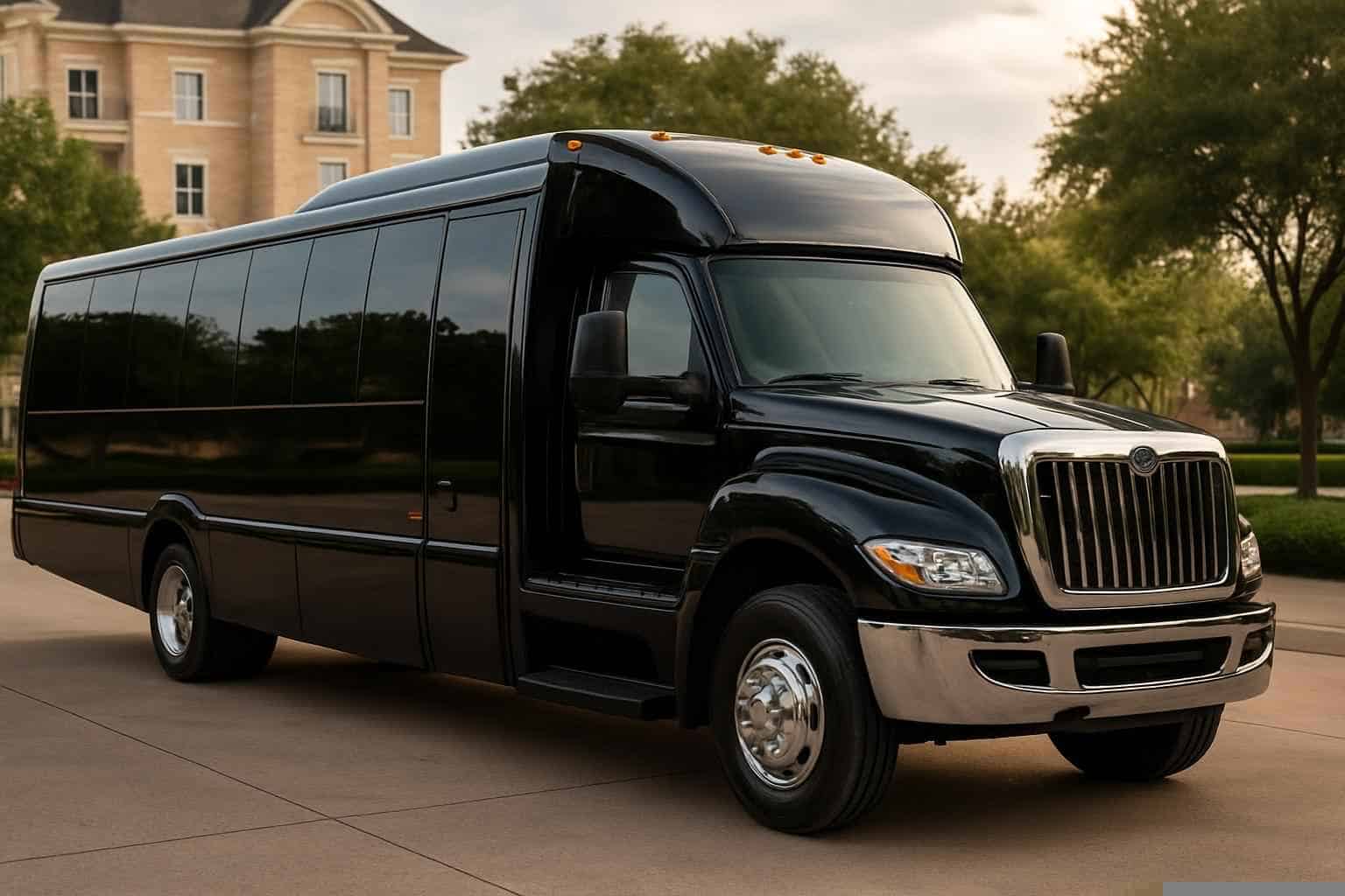 Coppell Texas Black Party Bus Rental