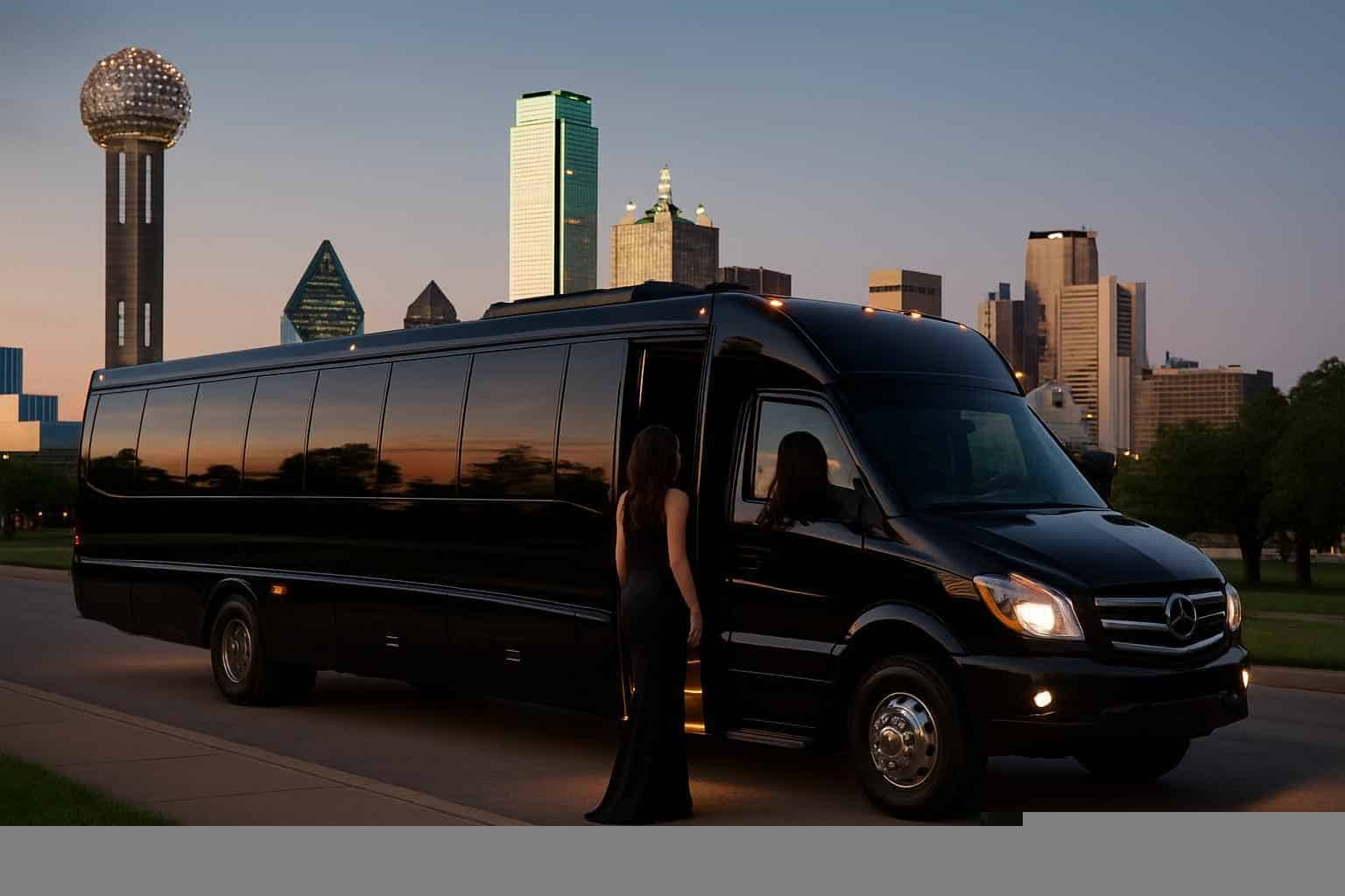 Dallas Texas Black Party Bus Rental