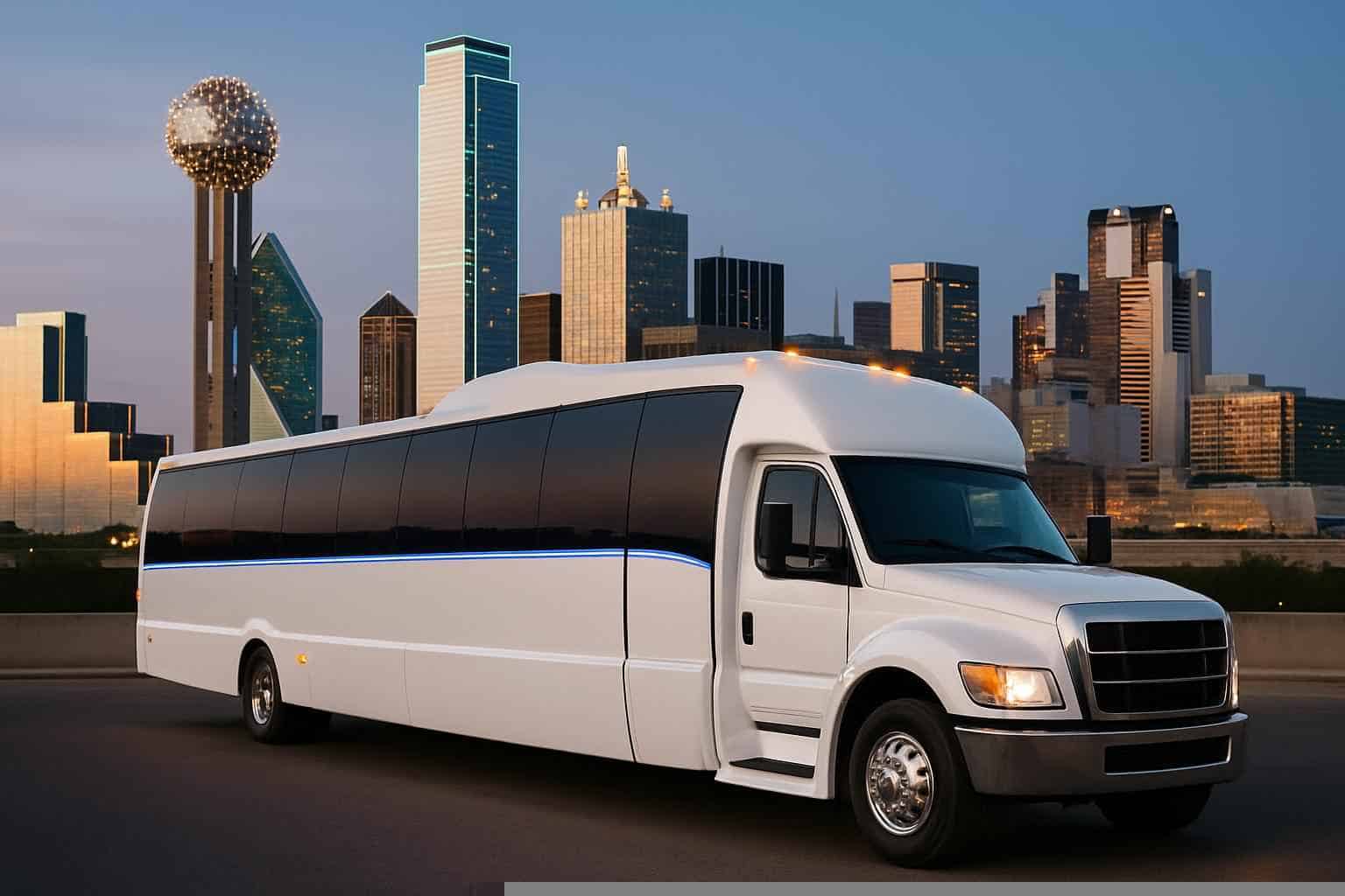 Dallas Texas White Party Bus Rental