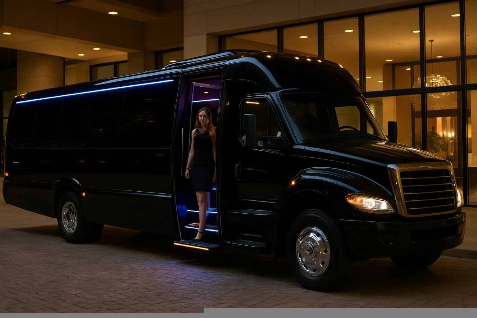 Farmers Branch Texas Black Party Bus Rental