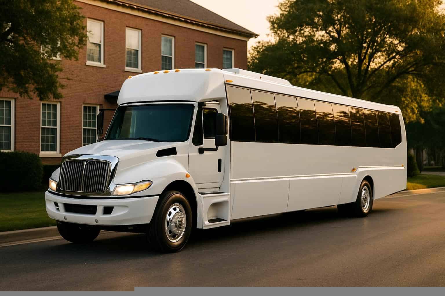Farmers Branch Texas White Party Bus Rental