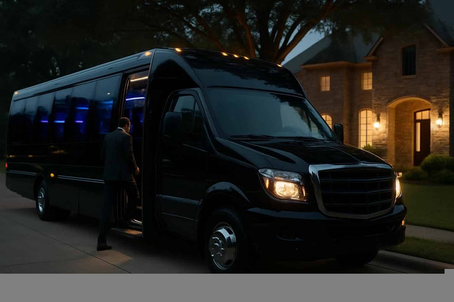 Flower Mound Texas Black Party Bus Rental