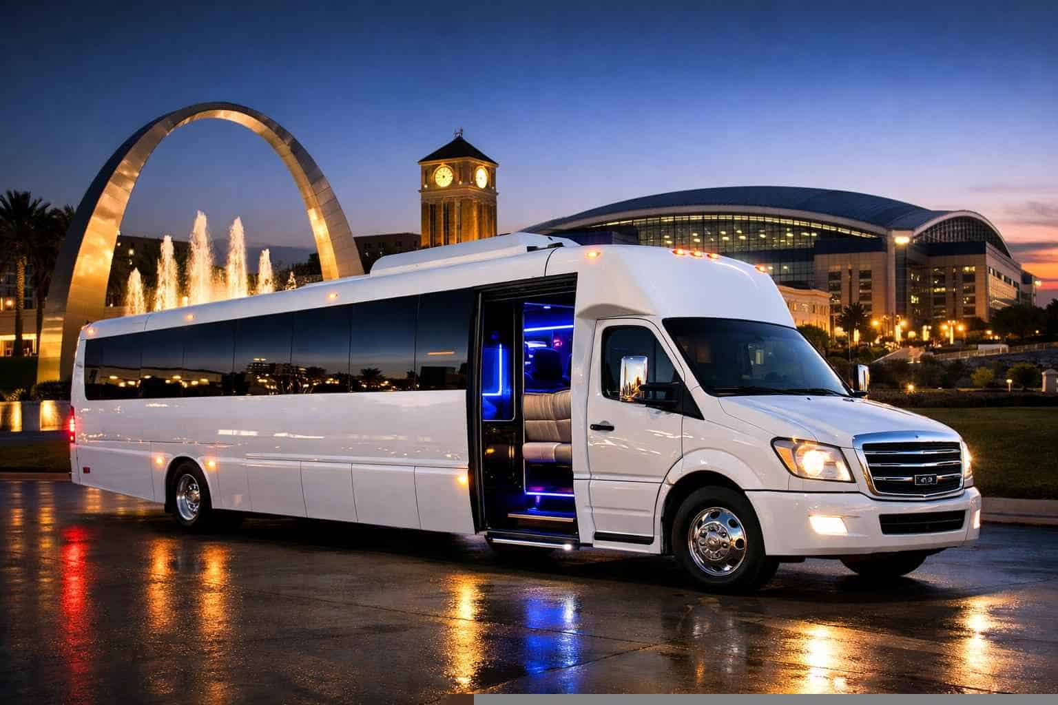 Frisco Texas White Party Bus Rental