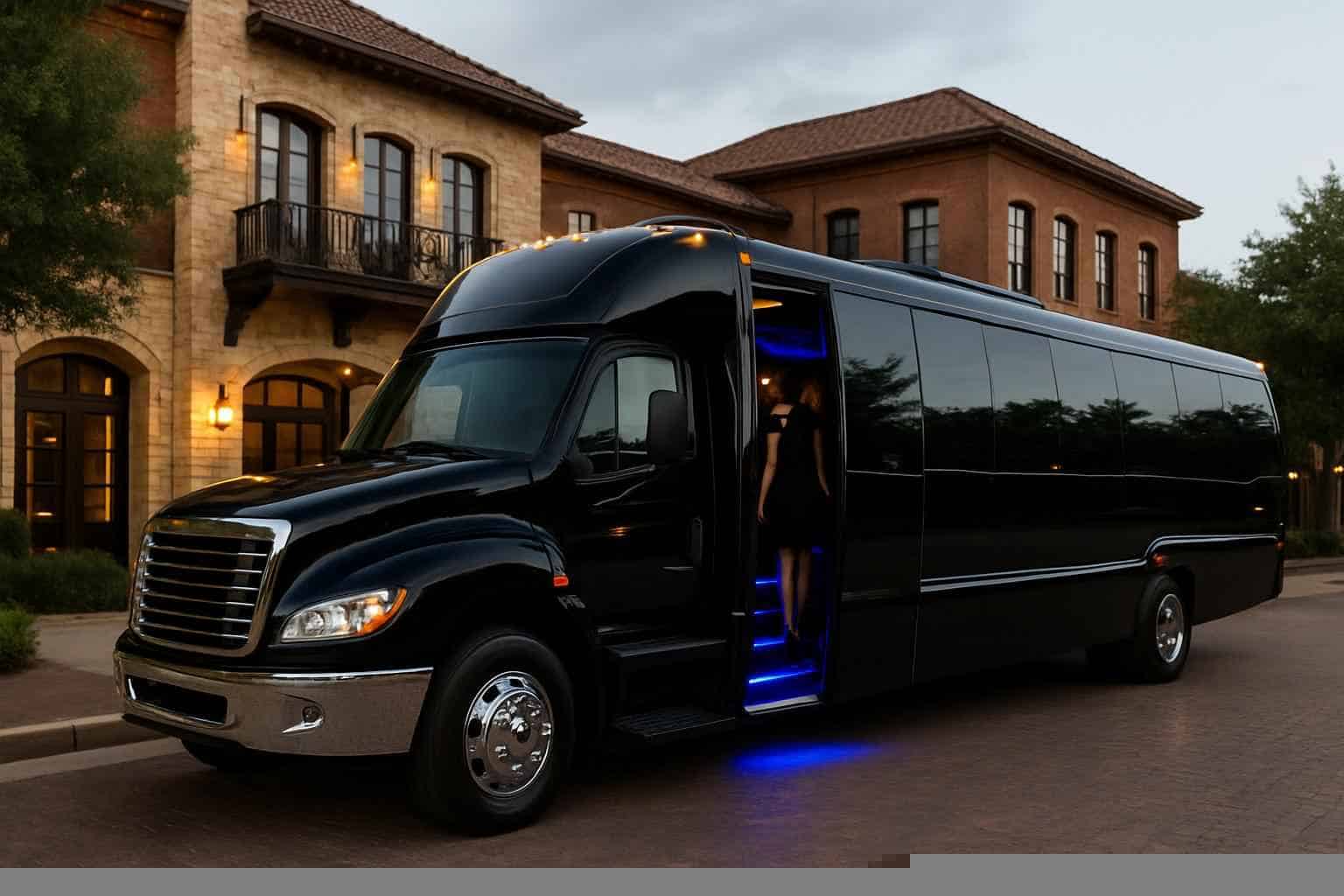 Grapevine Texas Black Party Bus Rental