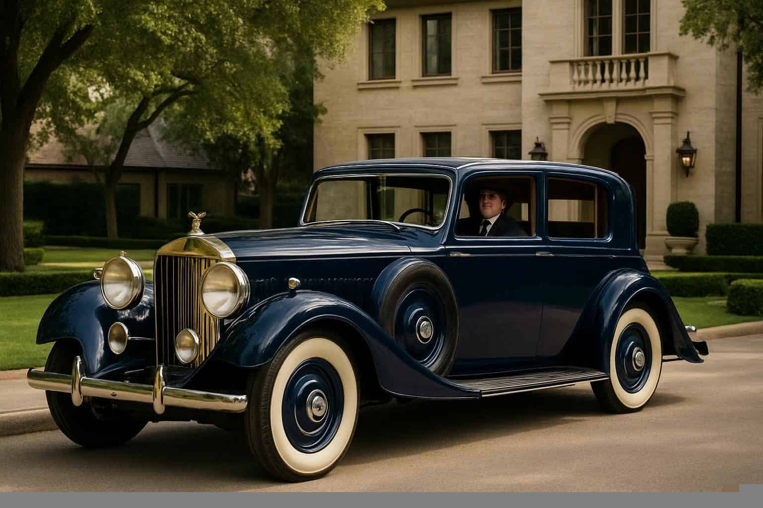 Highland Park Texas Antique Vehicle Rental with Driver