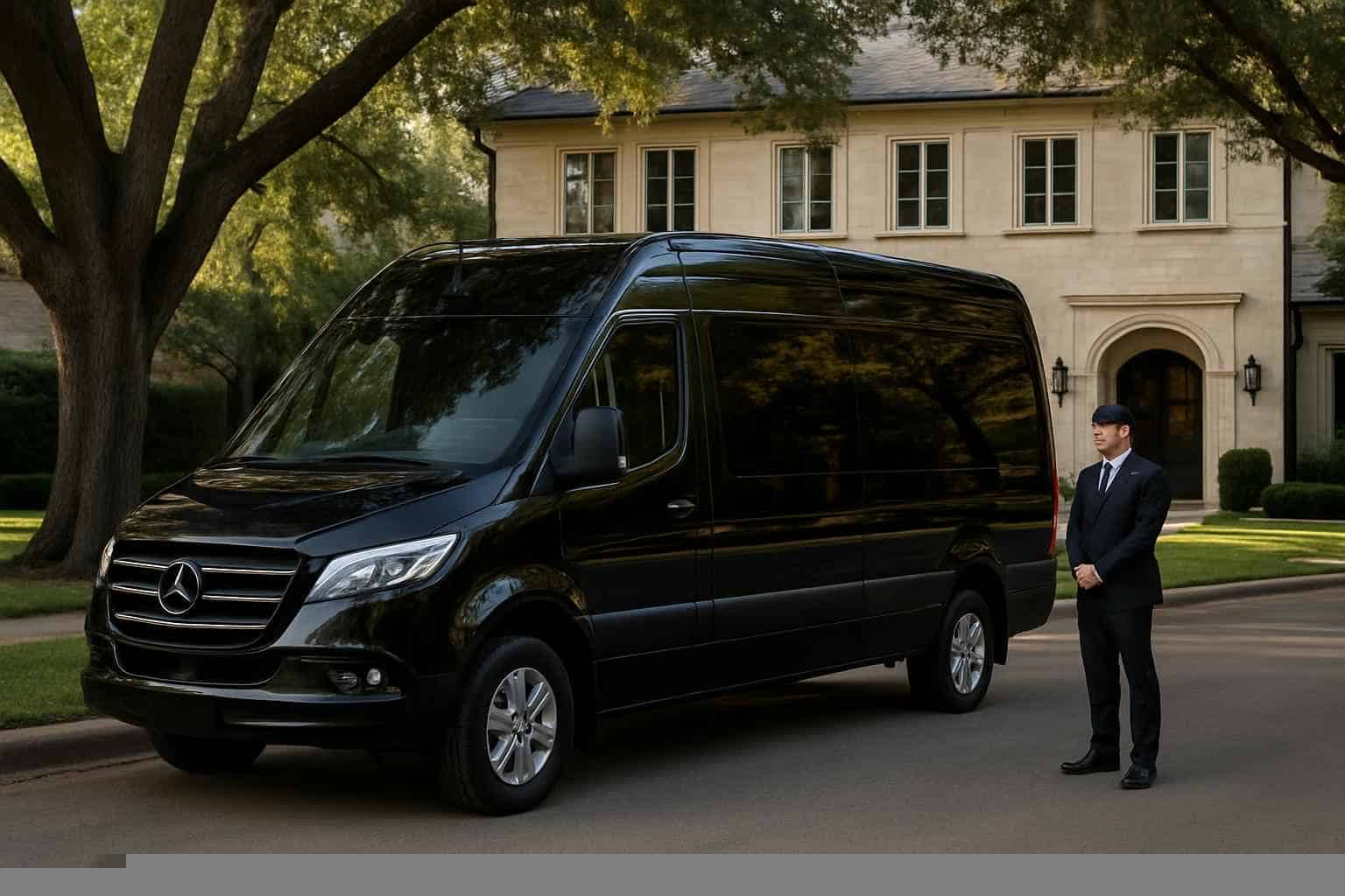 Highland Park Texas Passenger Van with Driver