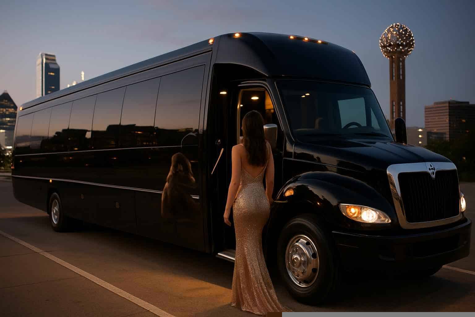 Irving Texas Black Party Bus Rental