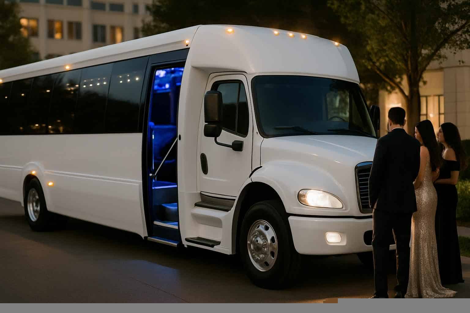 Irving Texas White Party Bus Rental