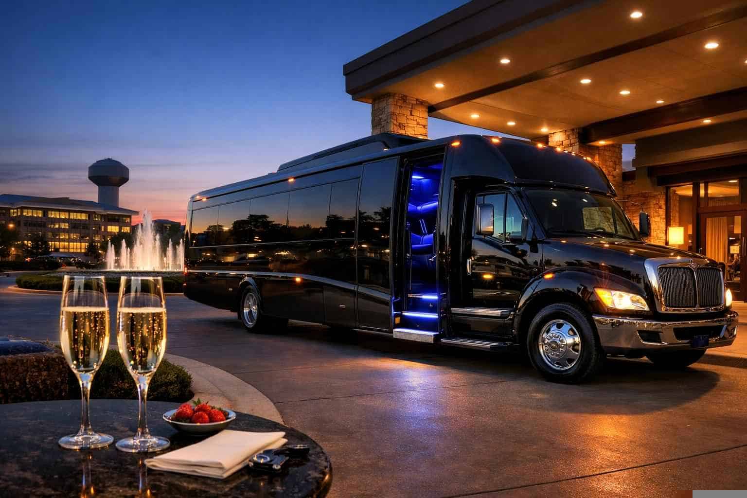 Limo Bus Rental Near Me Allen TX