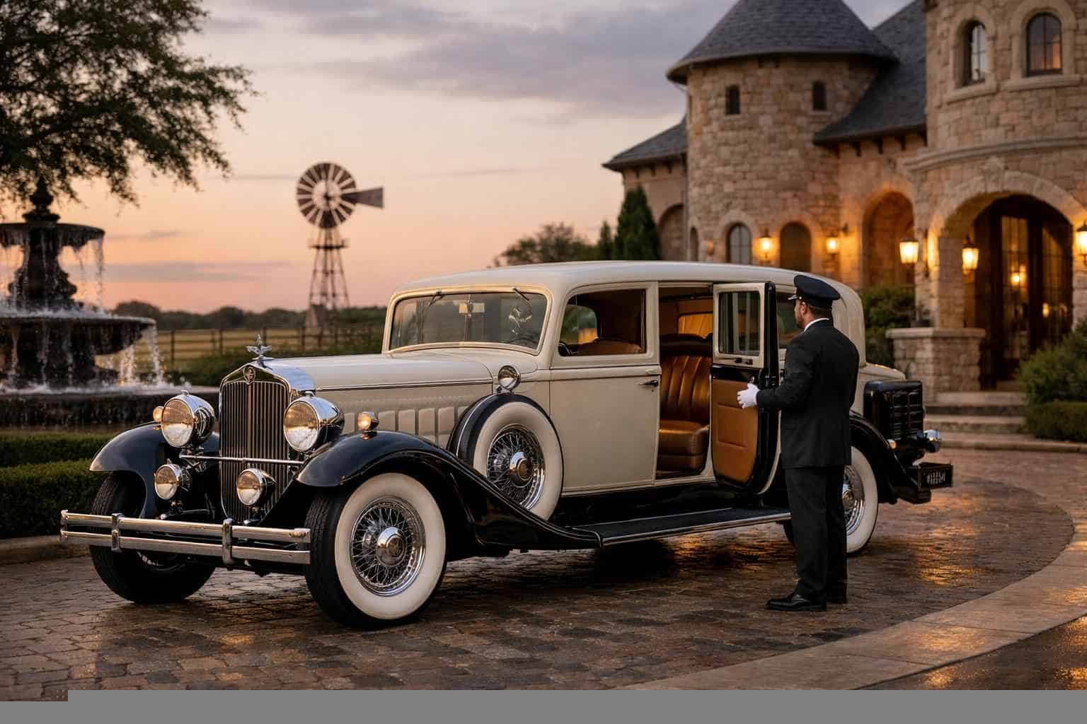 Luxury Antique Vehicle Rental with Driver in Allen Texas