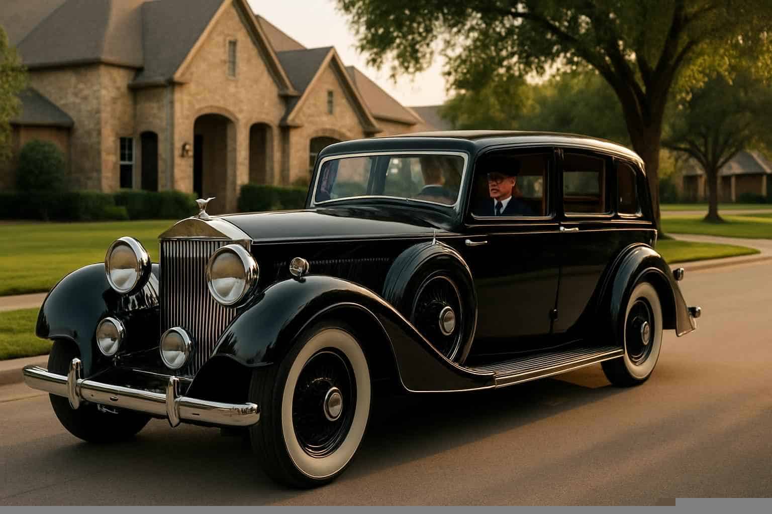 Luxury Antique Vehicle Rental with Driver in Flower Mound Texas