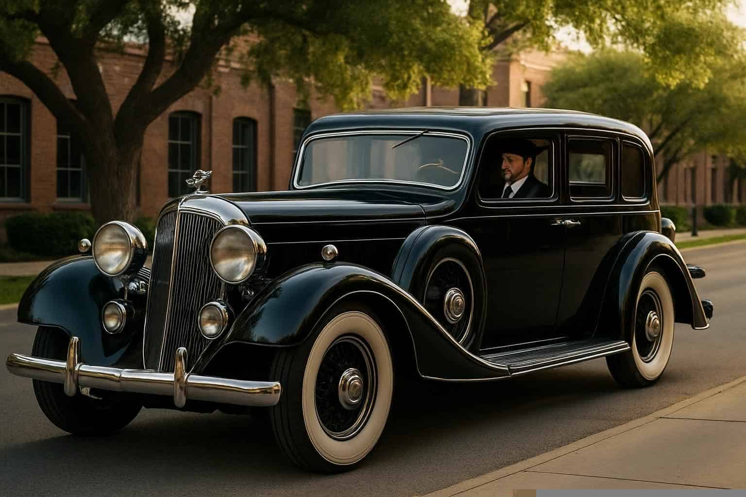 Luxury Antique Vehicle Rental with Driver in Grapevine Texas