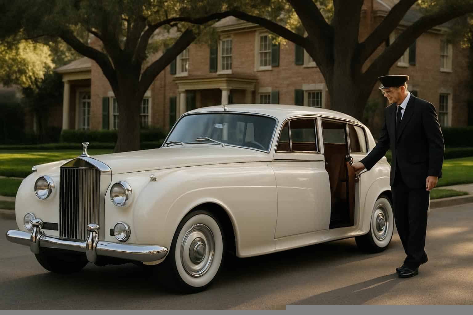 Luxury Antique Vehicle Rental with Driver in Highland Park Texas