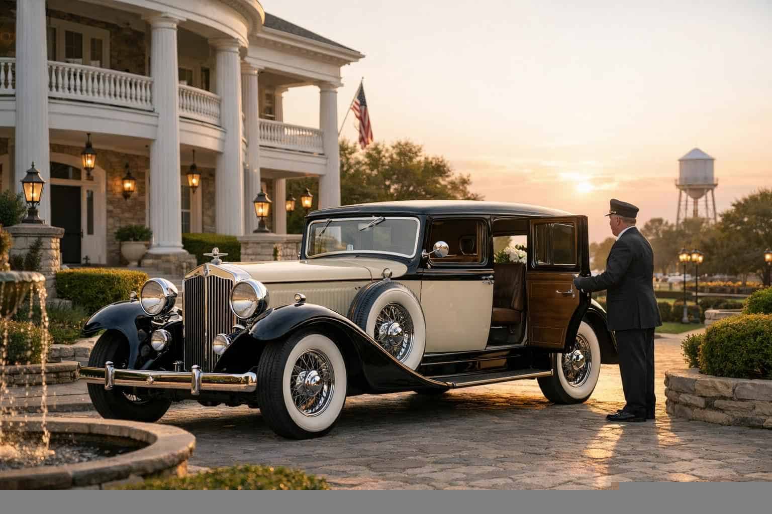Luxury Antique Vehicle Rental with Driver in McKinney Texas