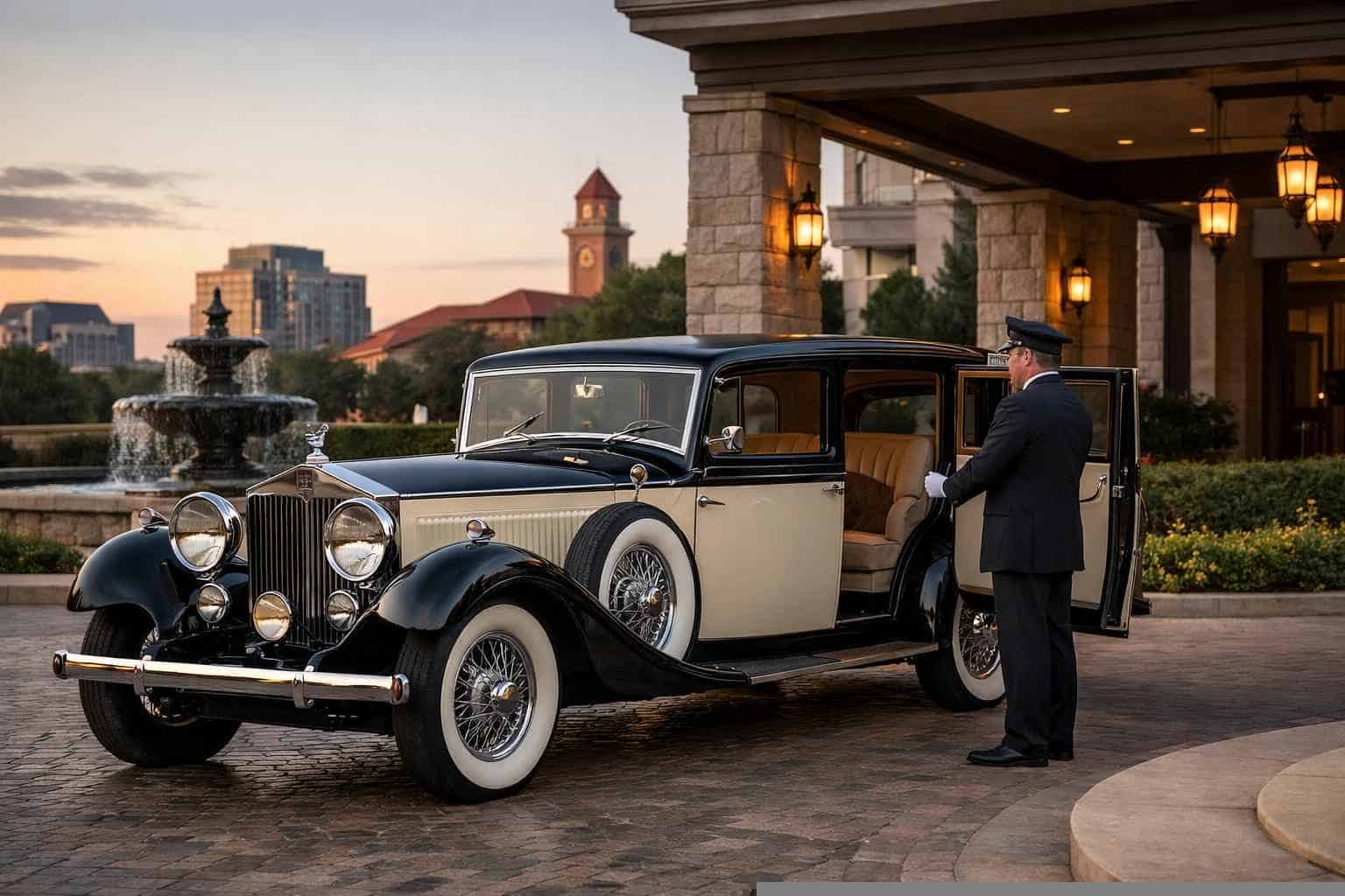 Luxury Antique Vehicle Rental with Driver in Plano Texas