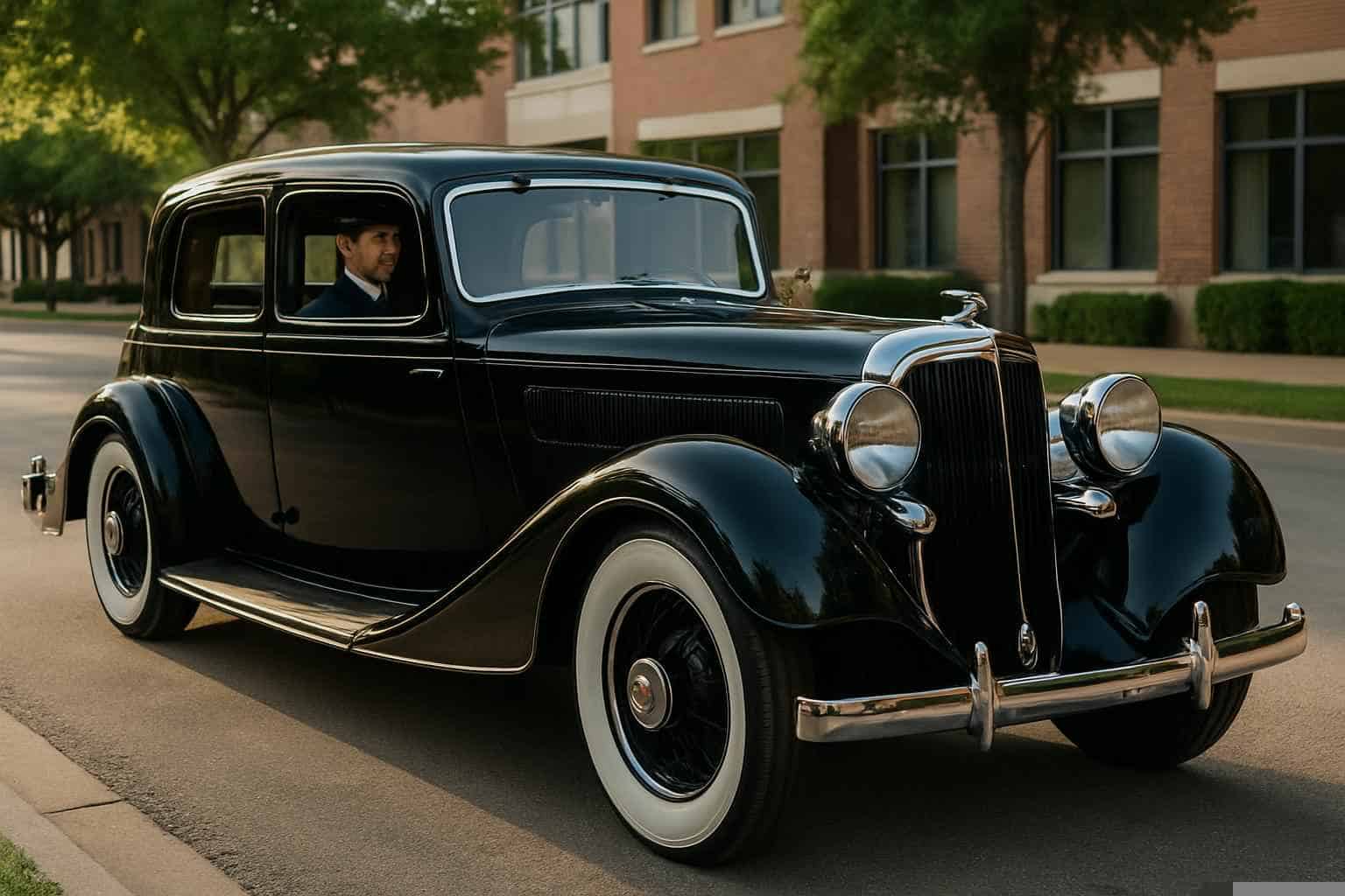 Luxury Antique Vehicle Rental with Driver in Richardson Texas