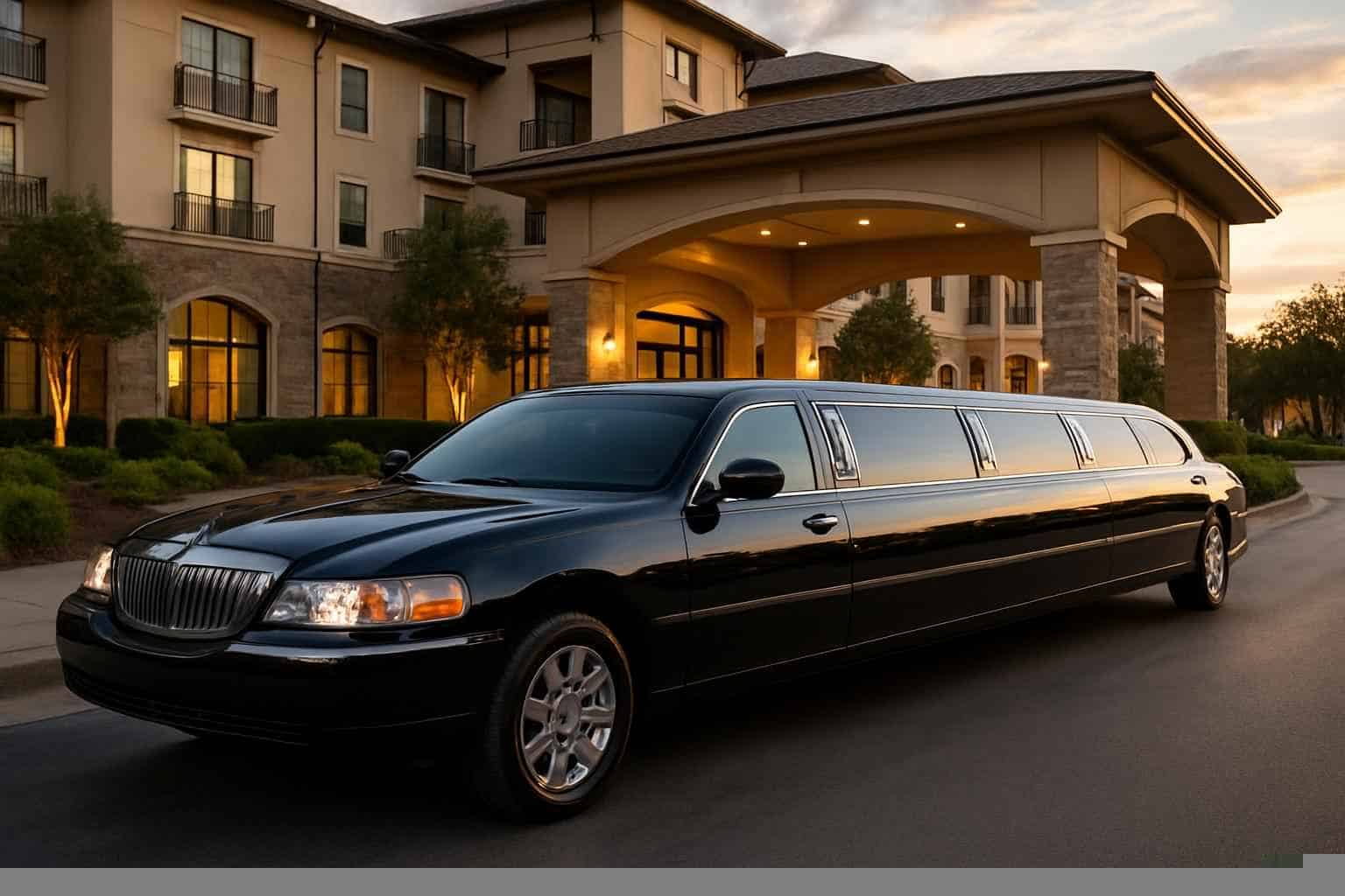 Luxury Black Limo Rental in Addison Texas